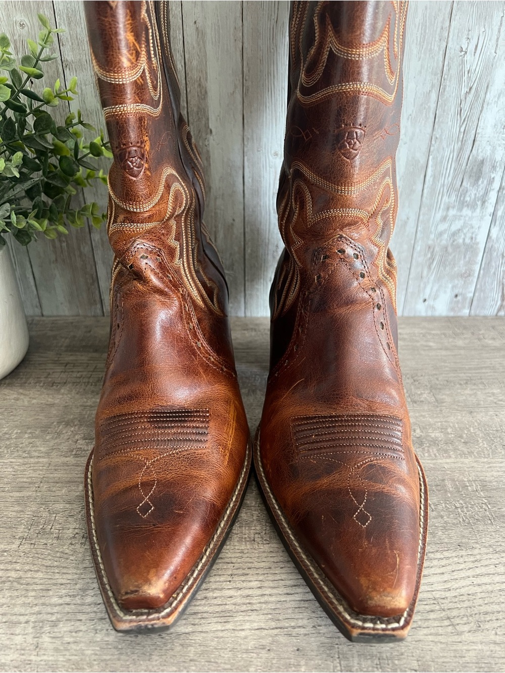 ARIAT WOMEN'S HERITAGE WESTERN BOOTS - SNIP TOE cowboy Festival  Women’s 10 - Picture 5 of 10